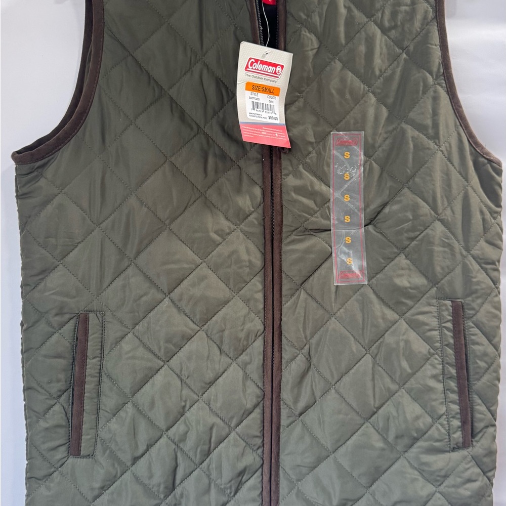 Coleman Green Quilted Men's Vest